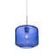 Besa Lighting Niles 10 Cord Pendant, Blue Bubble, Satin Nickel, 1x60W Incandescent 1JT-NILES10BL-SN - alternate 1
